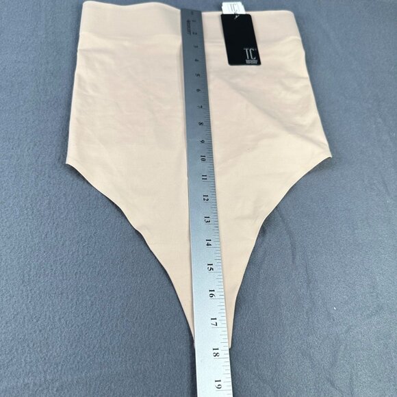 TC Total Control Size XL Shapewear Thong High-Waist Moderate Control Beige New - Picture 9 of 10
